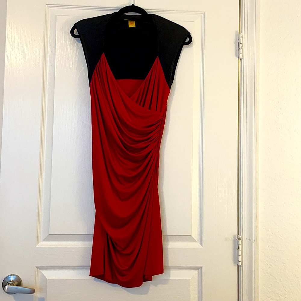 Catherine Malandrino Sleeveless Side Ruched Dress
